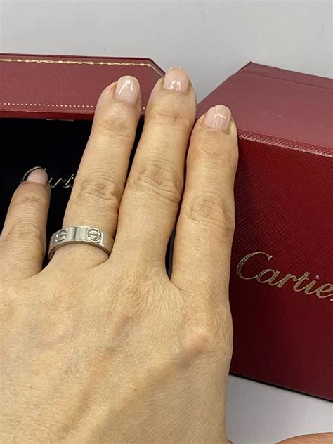 cartier ring love|cartier love ring real.